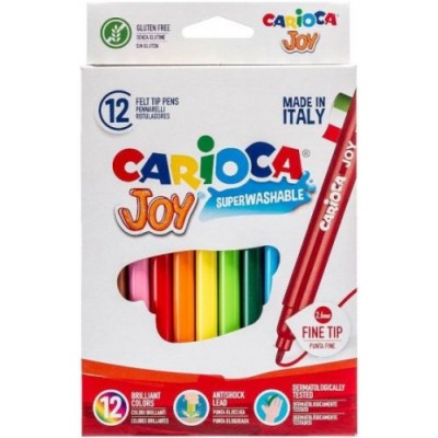 Μαρκαδόροι Carioca Joy λεπτοί 12 Χρώματα Μαρκαδόροι Carioca Joy λεπτοί 12 Χρώματα