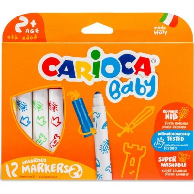 Μαρκαδόροι Carioca baby jumbo 12 Χρώματα