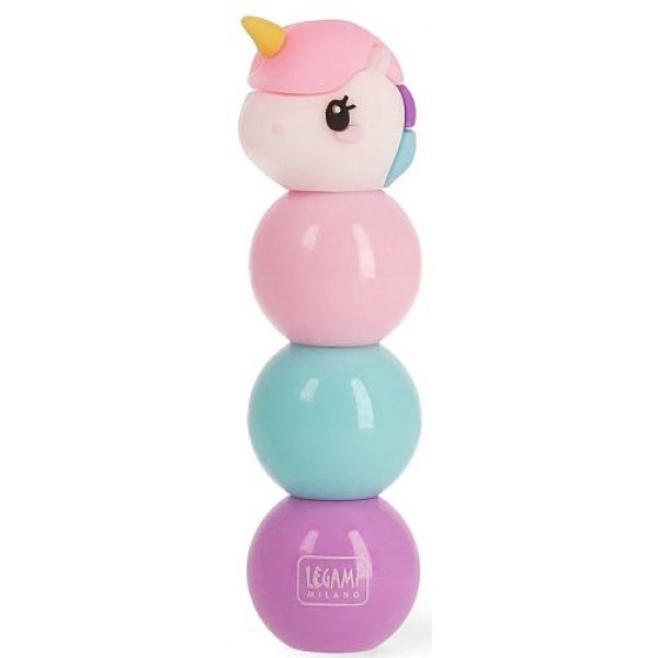 Μαρκαδόροι υπογράμμισης 3 σε 1 Legami Unicorn