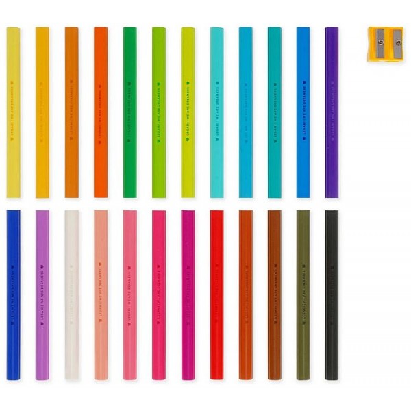 Σετ 24 ξυλομπογιές και ξύστρα σε θήκη Legami Teddy Friends Σετ 24 ξυλομπογιές και ξύστρα σε θήκη Legami Teddy Friends