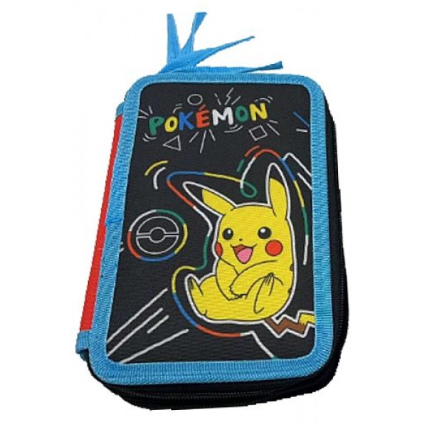 Κασετίνα με 2 Θήκες Pikachu