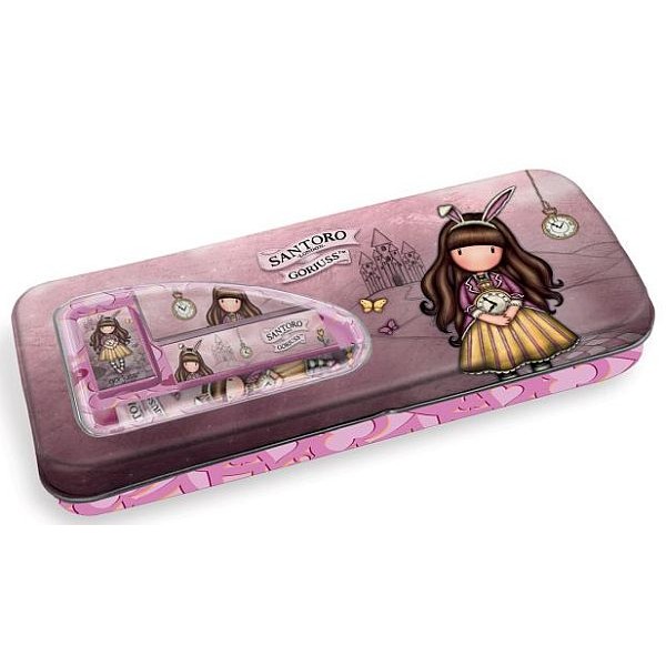 Κασετίνα μεταλλική γεμάτη Santoro Gorjuss Secrets of Wonderland pink