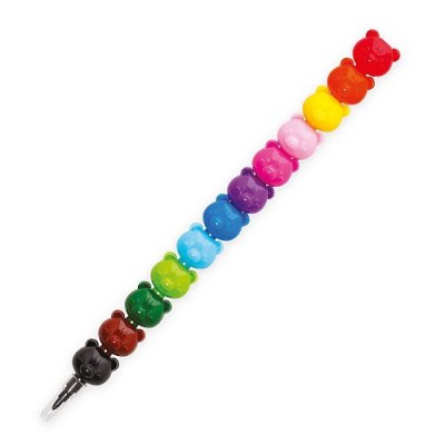 Σετ 12 Stackable Crayons Legami Teddy Friends