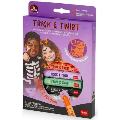 Σετ 6 στικ μακιγιάζ Face Paint-Trick & Twist Legami Halloween