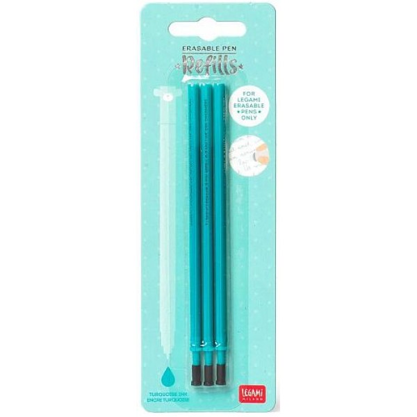 Ανταλλακτικό μελάνι για στυλό Legami Milano Erasable σε τιρκουάζ χρώμα