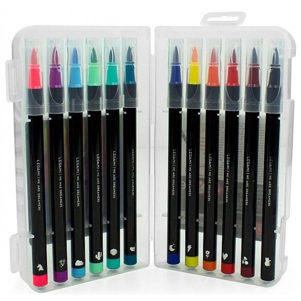 Σετ 12 μαρκαδόροι με μύτη πινέλο Legami Brush Markers Σετ 12 μαρκαδόροι με μύτη πινέλο Legami Brush Markers