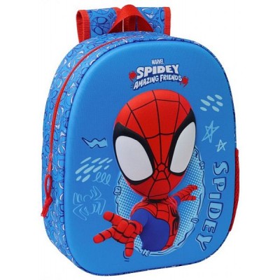 Tσάντα πλάτης παιδικού Safta 3D Spidey