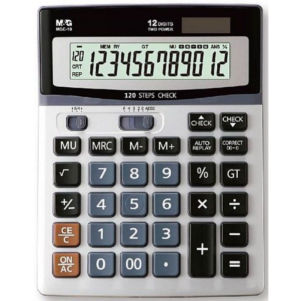Αριθμομηχανή γραφείου M&G 12 ψηφίων Check & Correct