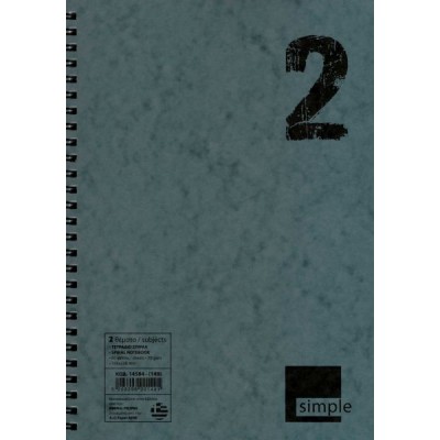Τετράδιο σπιραλ Simple 21x29