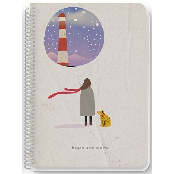 Τετράδιο σπιραλ Black & White Desire 21x29 Τετράδιο σπιραλ Black & White Desire 21x29
