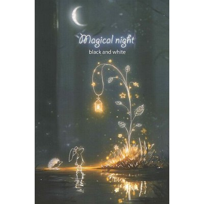 Τετράδιο σπιραλ Black & White Magical night 21x29