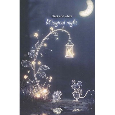 Τετράδιο σπιραλ Black & White Magical night 21x29