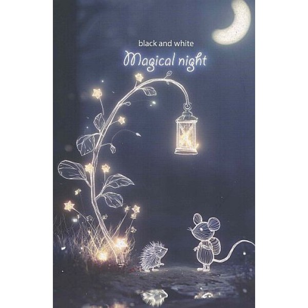 Τετράδιο σπιραλ Black & White Magical night 21x29