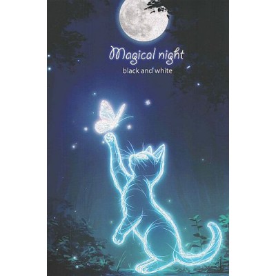 Τετράδιο σπιραλ Black & White Magical night 21x29