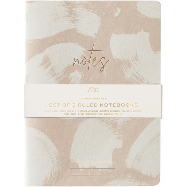 Σετ 3 σημειωματάρια Designworks Ink - Naturals