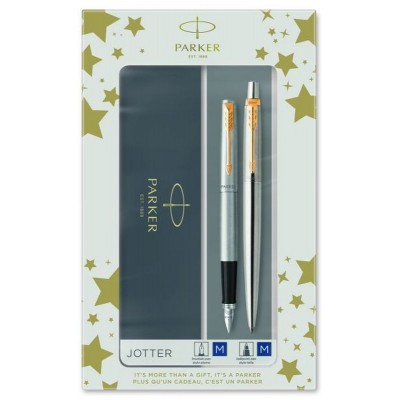 Parker Jotter Σετ Στυλό με Πένα Stainless Steel GT