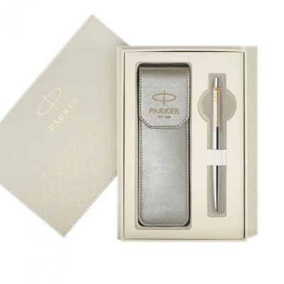 Parker Jotter Stainless Steel GT Σετ στυλό με θήκη