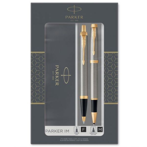 Σετ Parker I.M. Core BR Mettal Στυλό Roller & Στυλό Διαρκείας Σετ Parker I.M. Core BR Mettal Στυλό Roller & Στυλό Διαρκείας