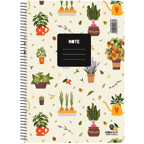 Τετράδιο σπιραλ Note 17x25
