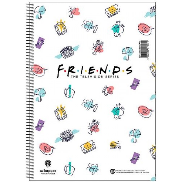 Τετράδιο σπιραλ Central Perk 21x29 Τετράδιο σπιραλ Central Perk 21x29