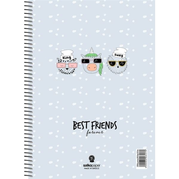Τετράδιο σπιραλ Best Friends 21x29 Τετράδιο σπιραλ Best Friends 21x29