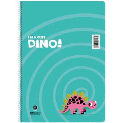 Τετράδιο σπιραλ Dino 21x29