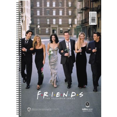 Τετράδιο σπιραλ Friends 17x25