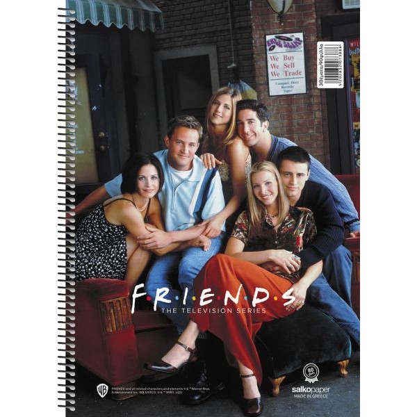 Τετράδιο σπιραλ Friends 21x29