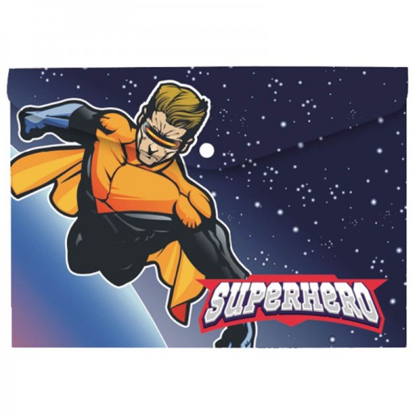 Φάκελος με κουμπί Superheroes