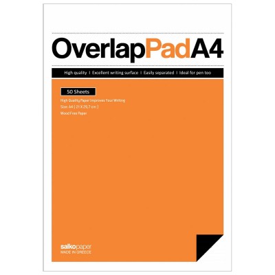 Μπλοκ γραφής λευκό Overlap Pad