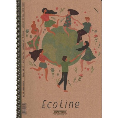 Τετράδιο σπιραλ EcoLine 17x25